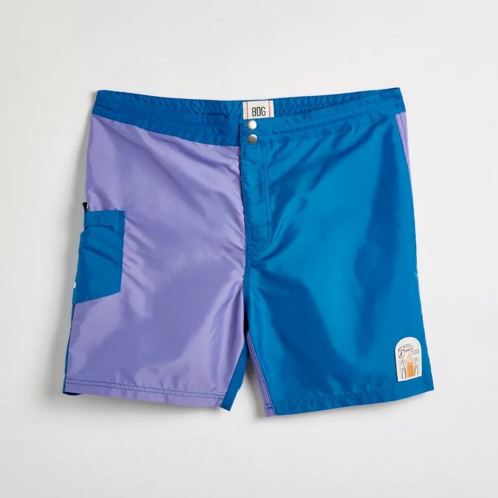 NWOT BDG Colorblocked Board Short